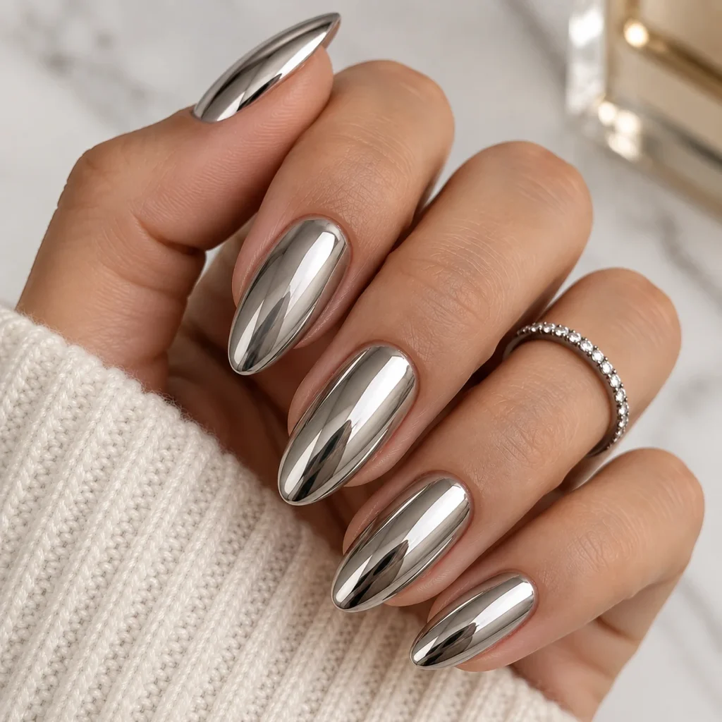 Chrome Gel Nails