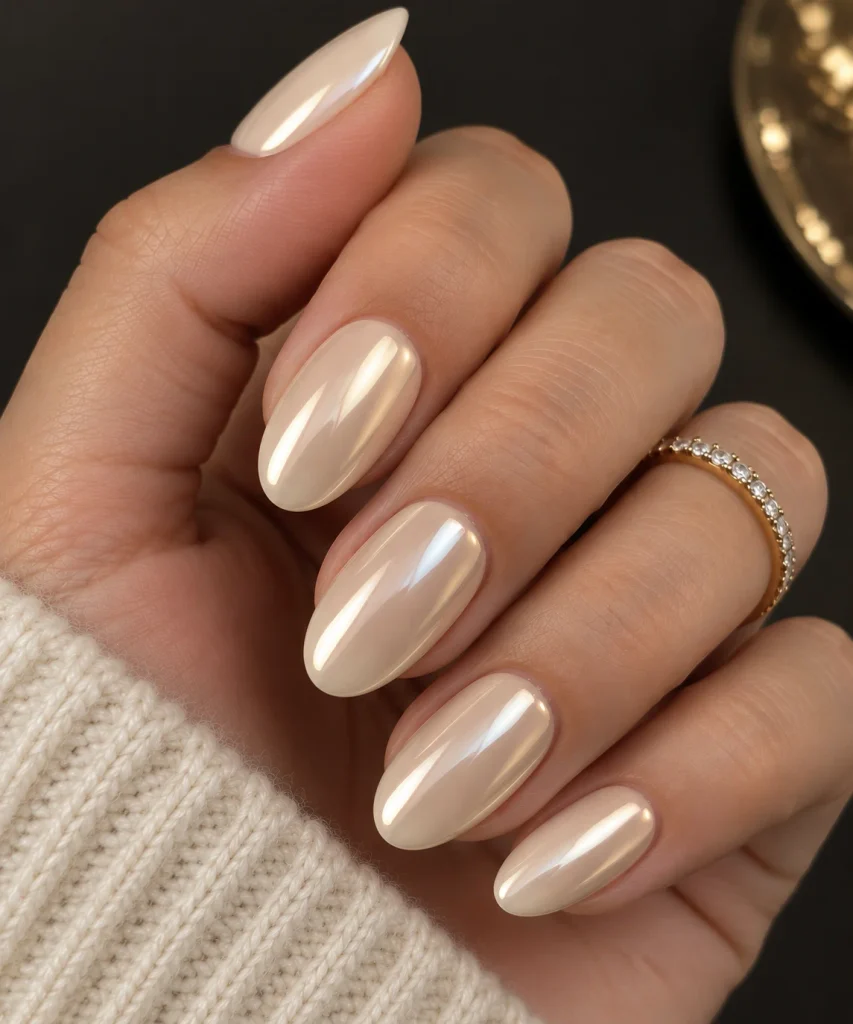 Chrome Vanilla Nails