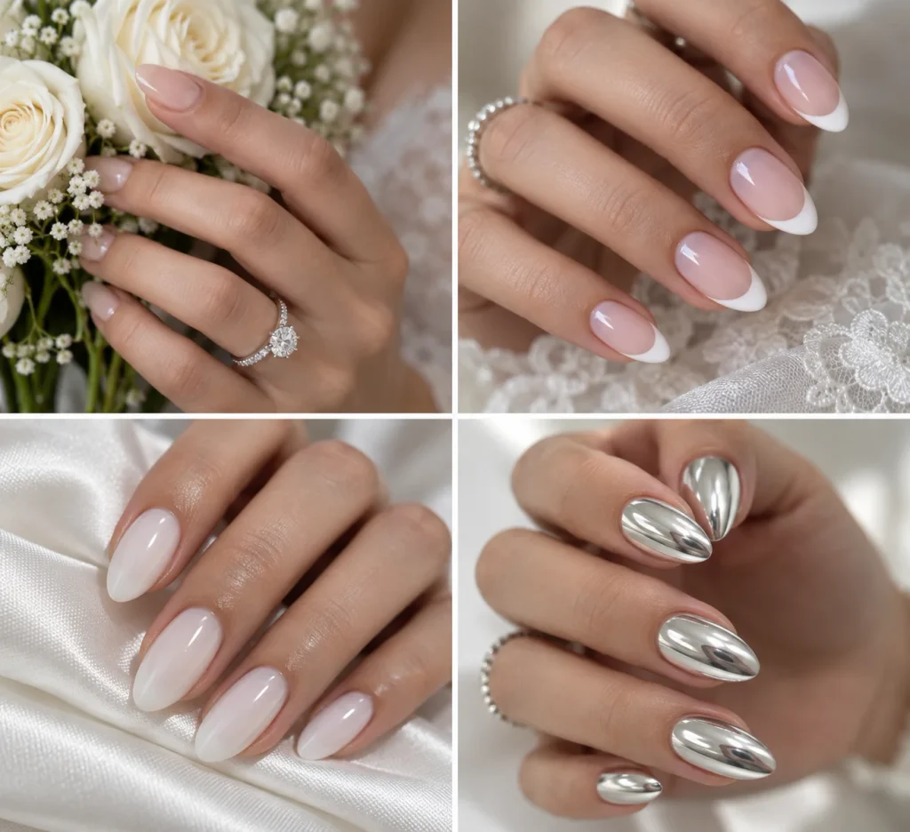 Chrome Wedding Nails