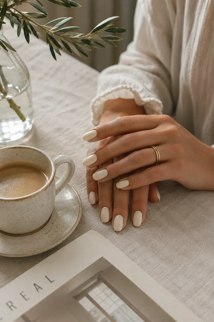 Classic Glossy Ivory Nail