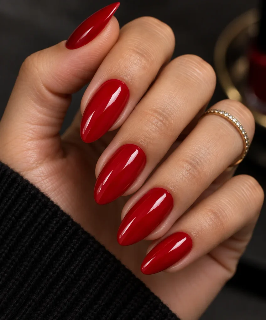 Classic Red Nails