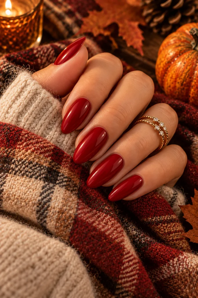 Classic Red Nails
