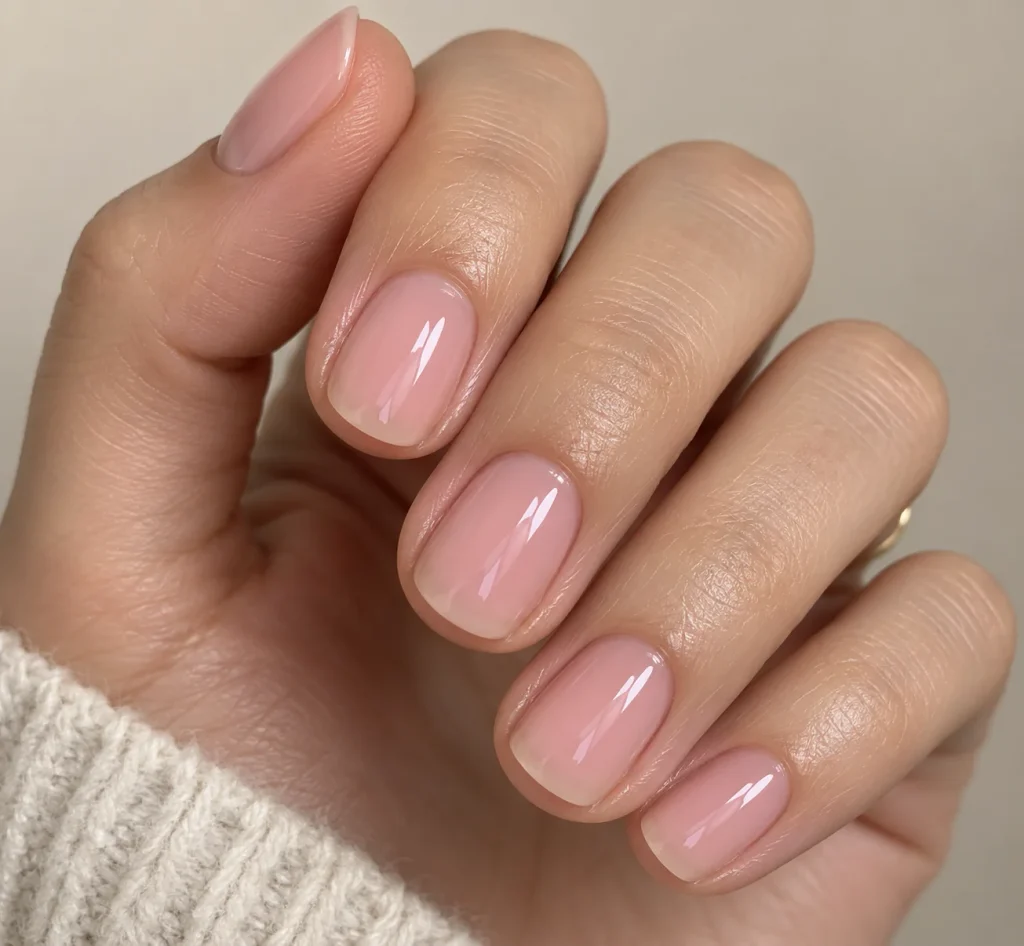 Classic Sheer Pink Soap Nails