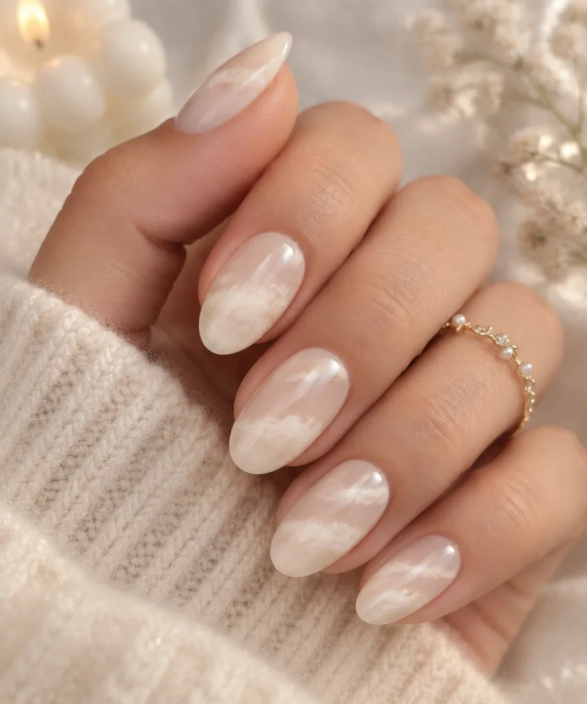 Cloud Vanilla Nails