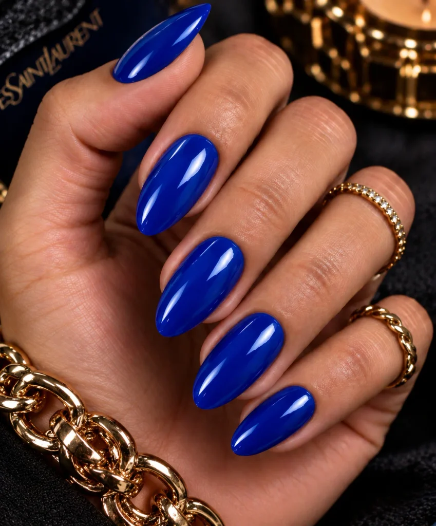 Cobalt Blue Nails