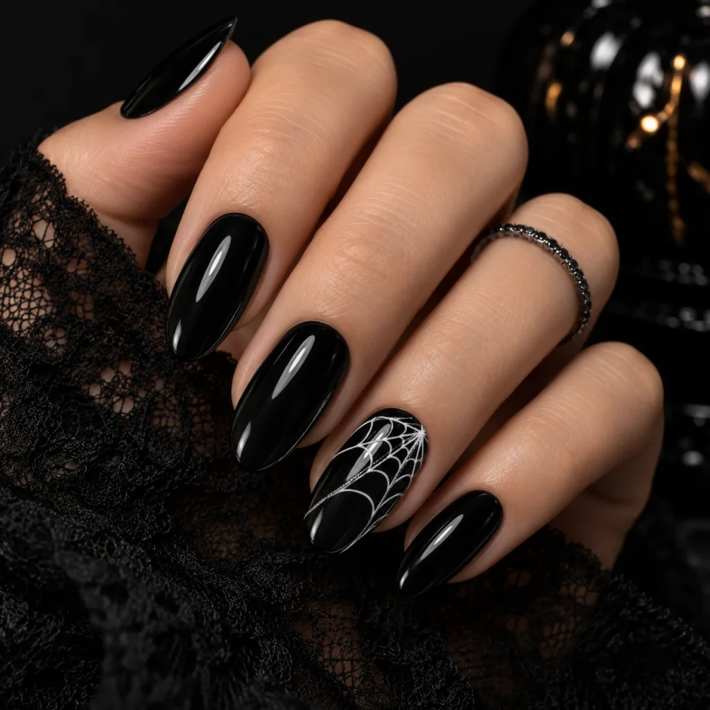 Cobweb Accent Nail