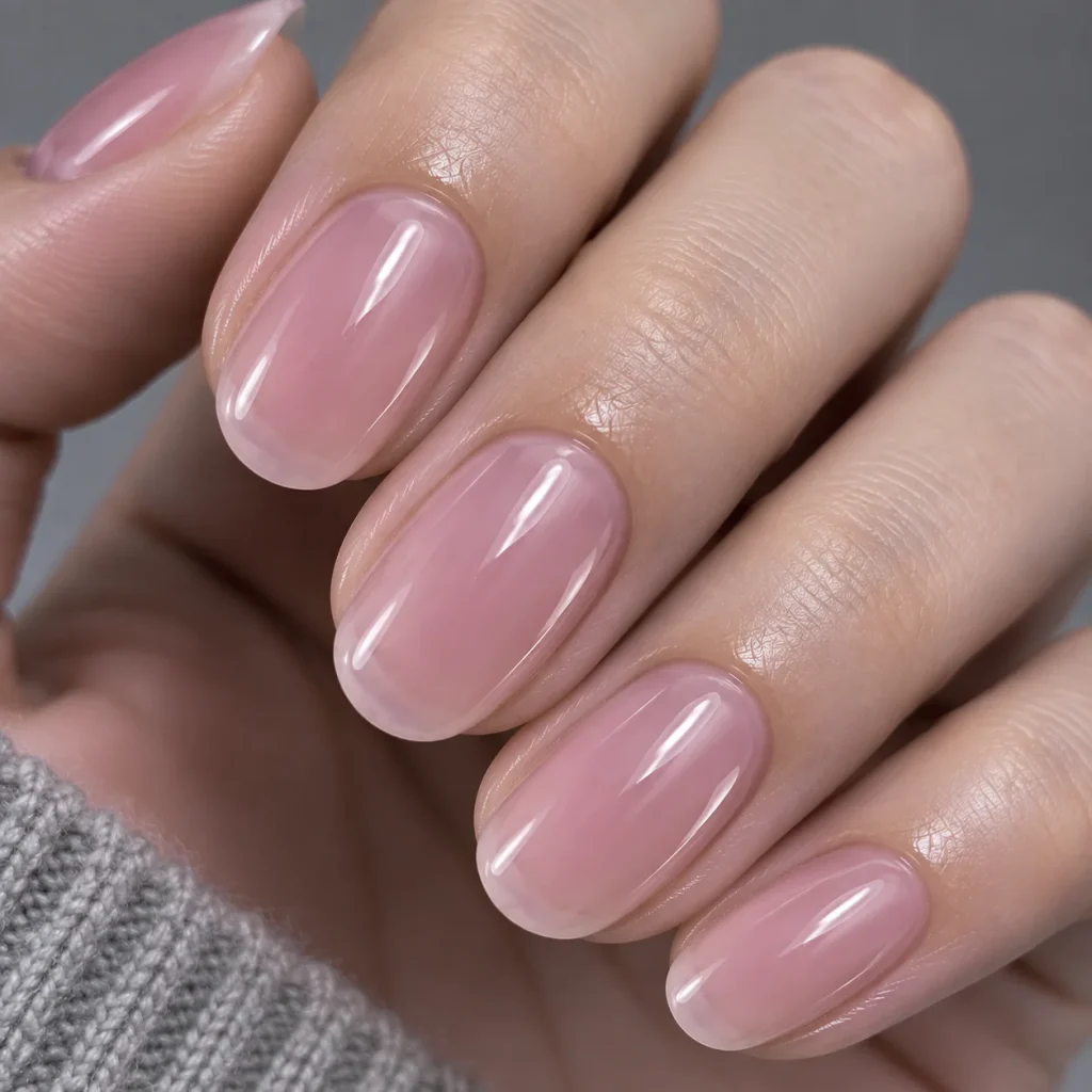 Cool Pink Soap Nails