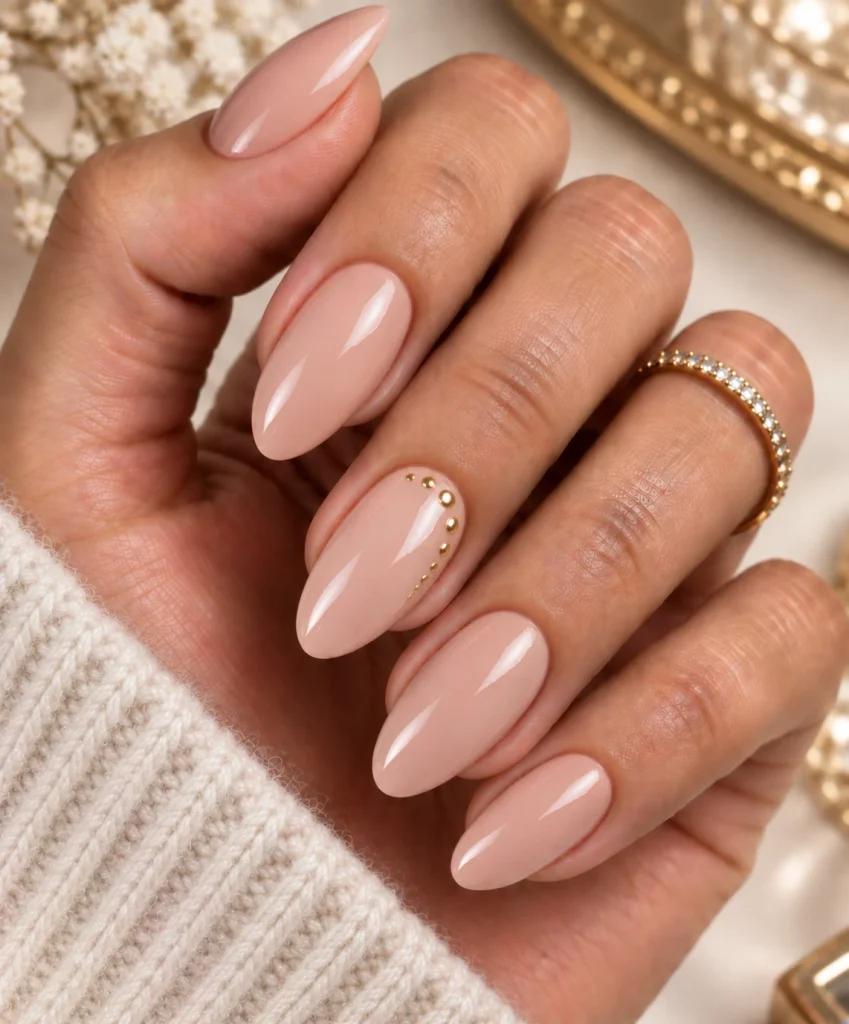 Dotted Accent Nail