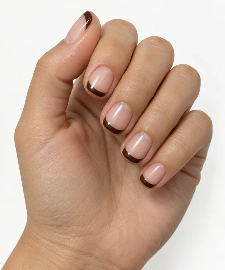 Espresso Brown French Tips