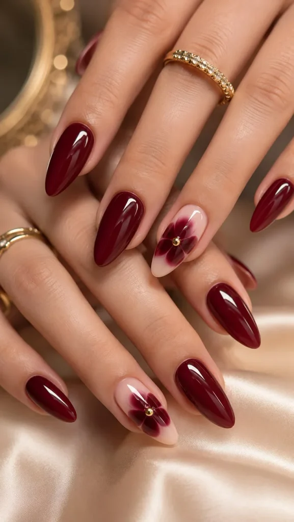 Floral Gel Nail Art