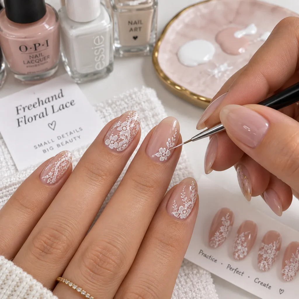 Freehand Floral Lace