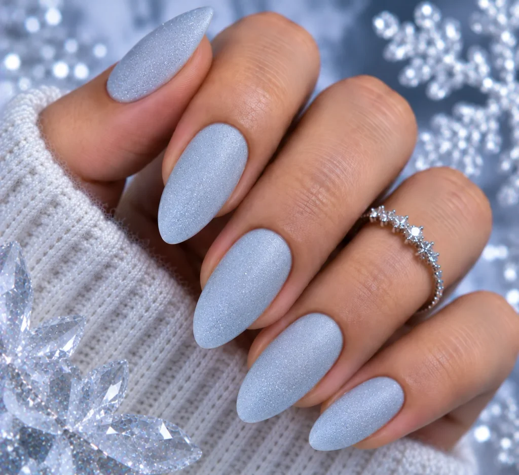 Frosted Matte Top Coat Nails