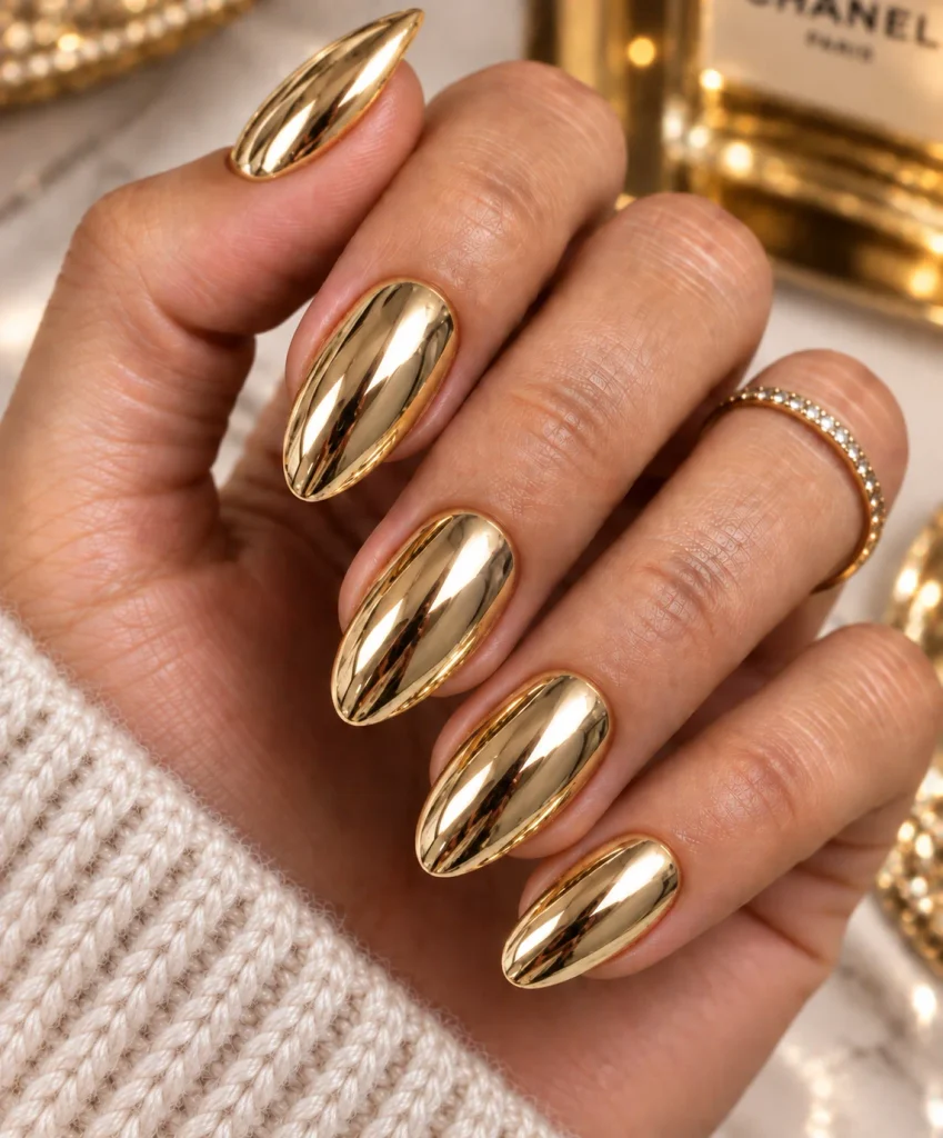 Full Chrome Nails