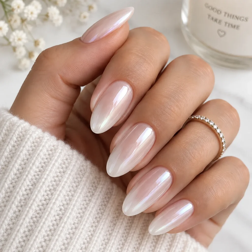 Glazed Donut Inspired Manicure