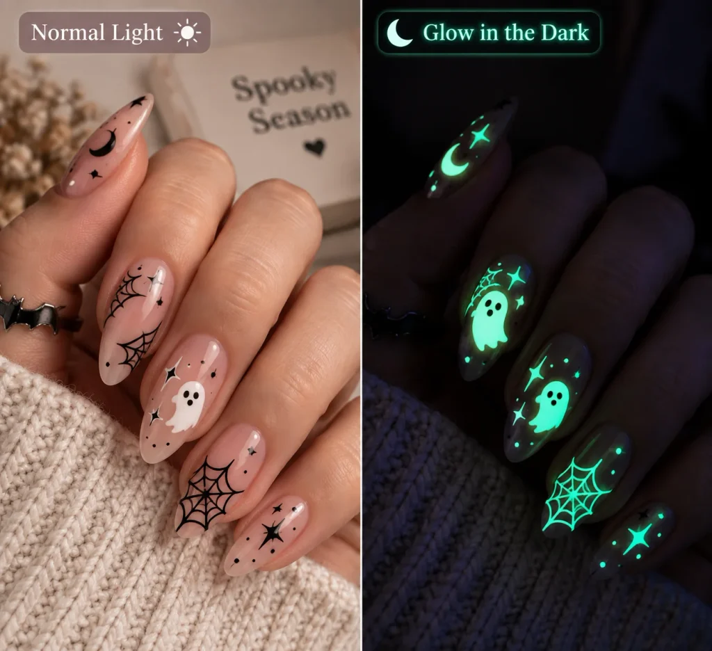 Glow-in-the-Dark Nail Art