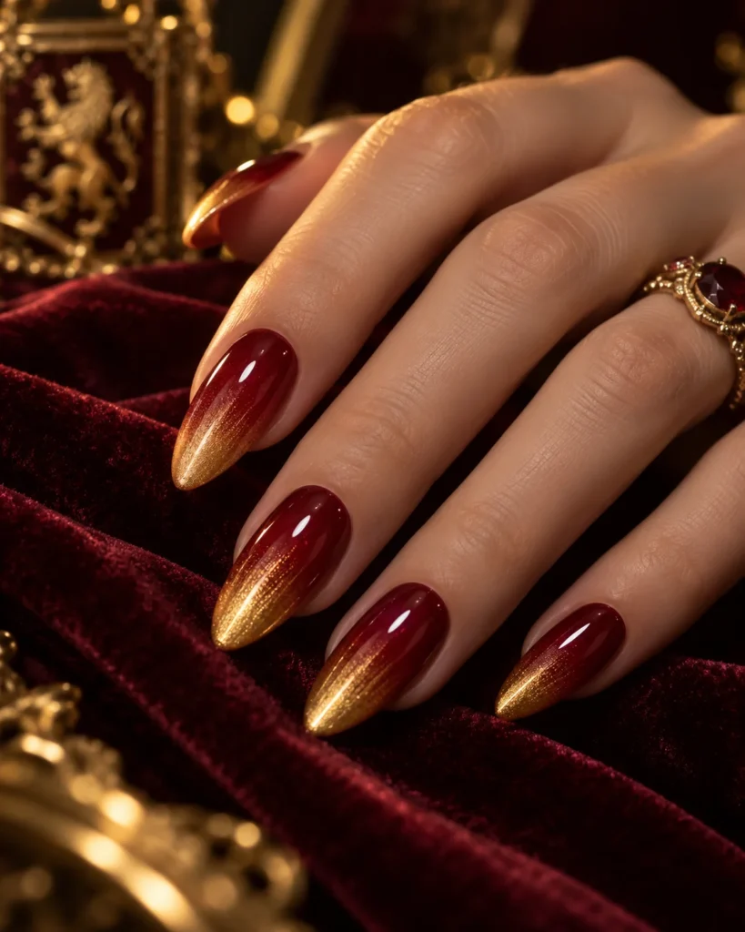 Gryffindor Red and Gold Ombre