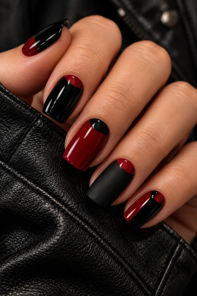 Half-Moon Black and Red