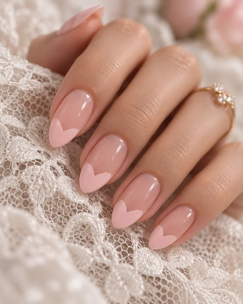 Heart-Tip French Manicure