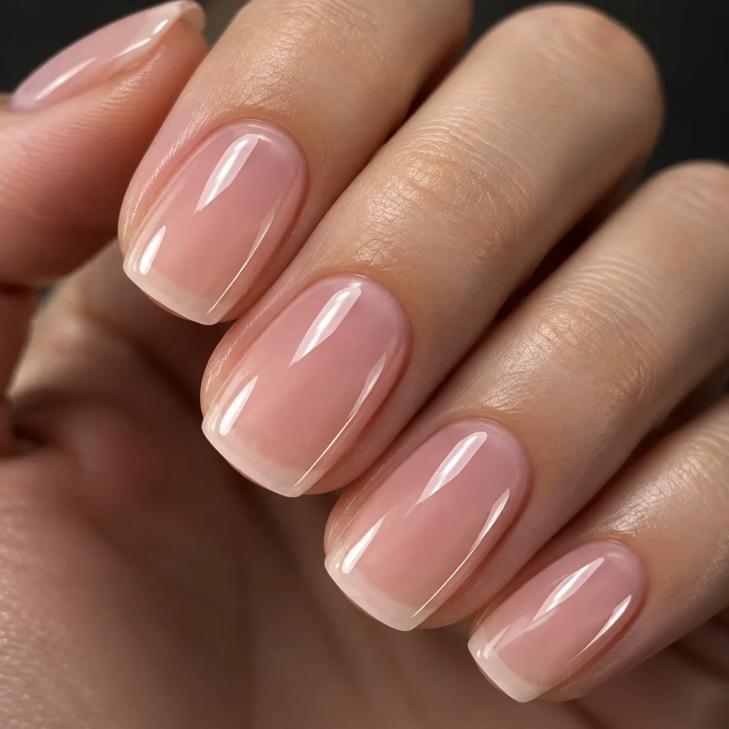 High-Gloss Glass Soap Nails