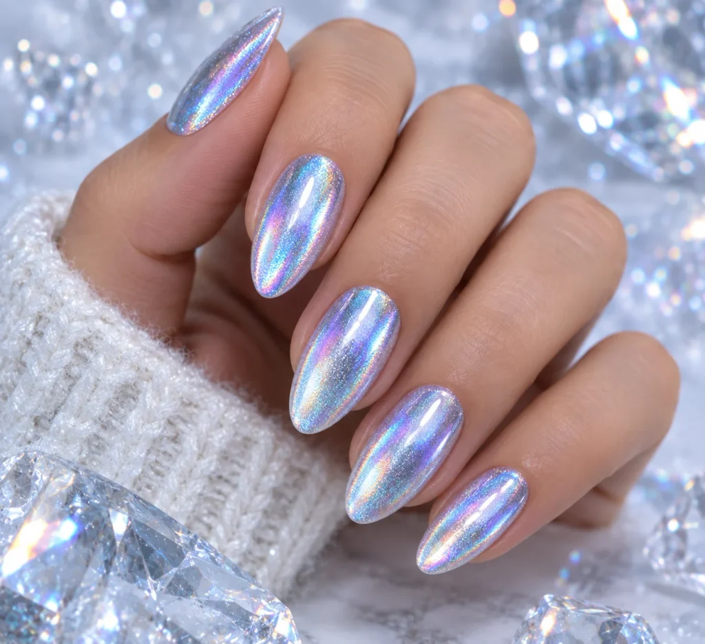  Holographic Ice Nails
