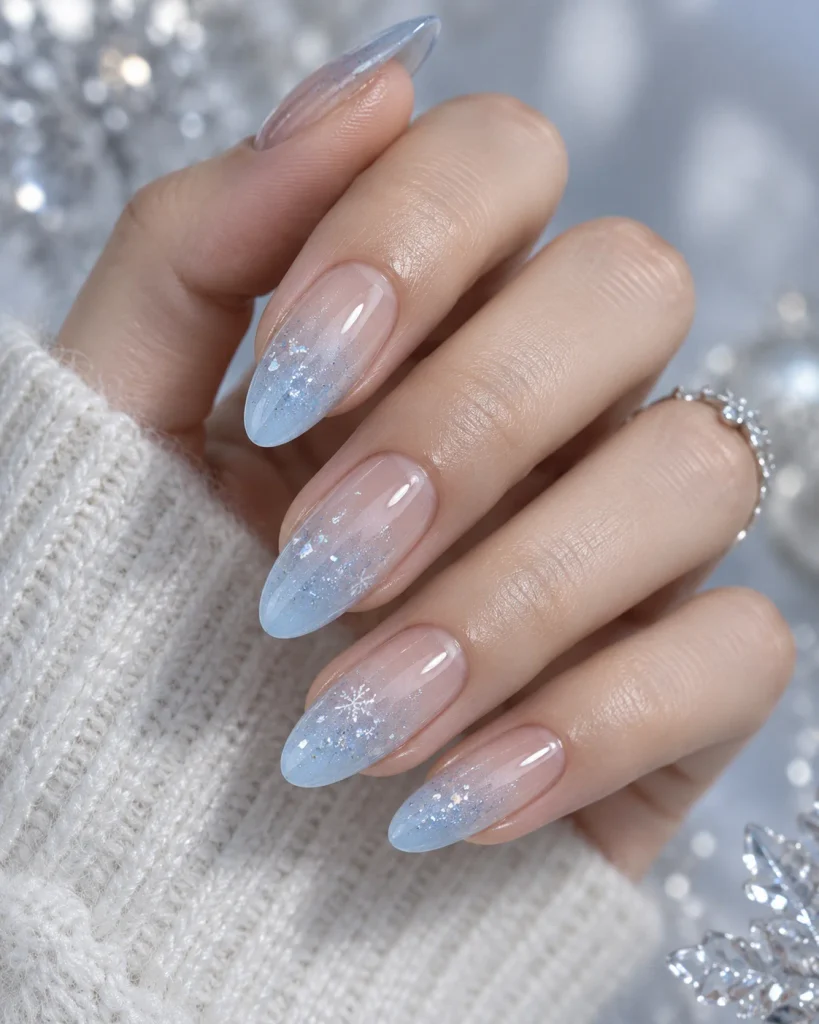 Icicle Ombre Nails