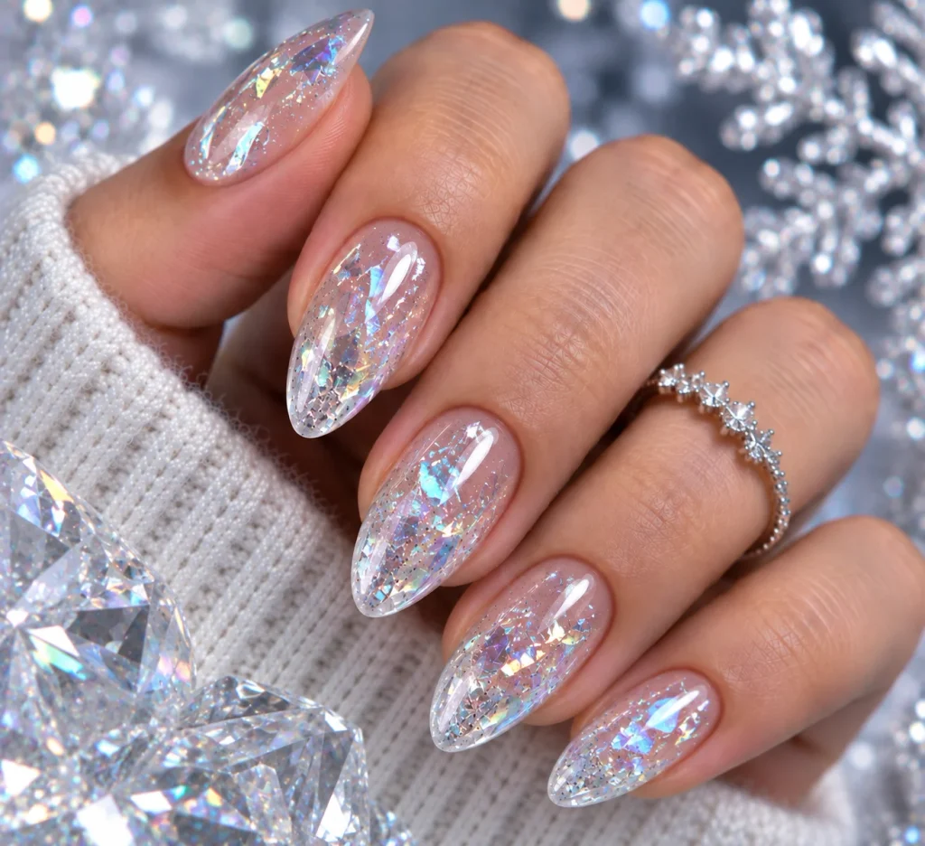 Iridescent Glass Nails