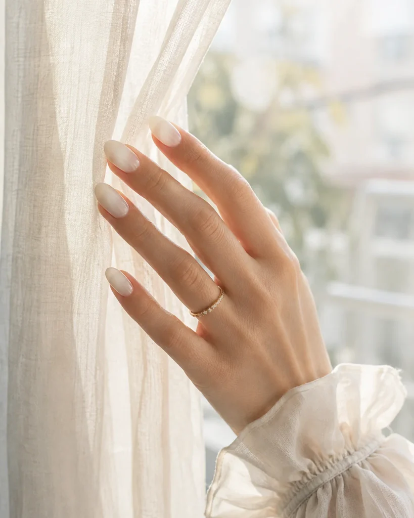 Ivory Ombre Nails