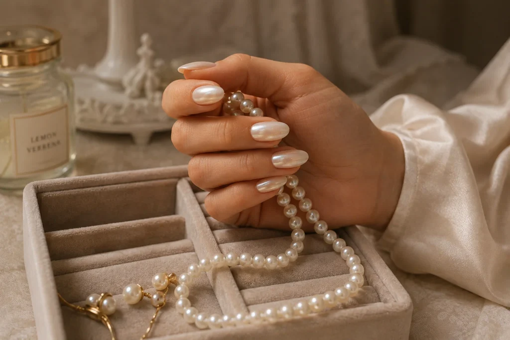 Ivory Pearl Nails