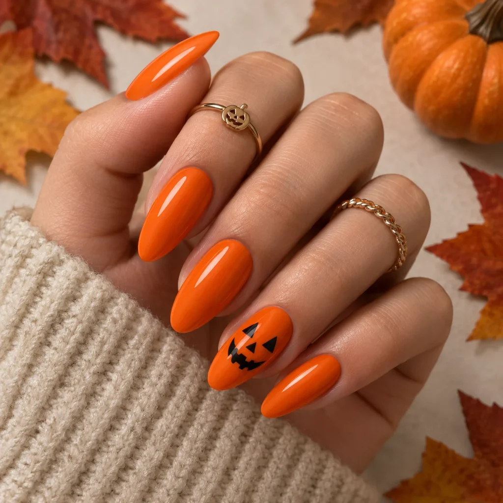 Jack-O-Lantern Face Nails