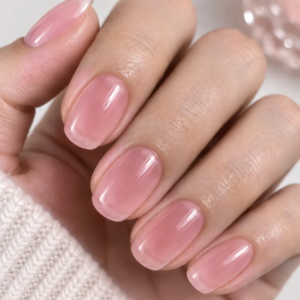 Jelly Pink Soap Nails