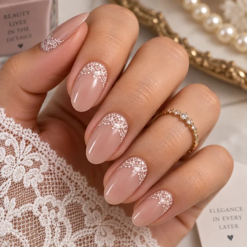 Lace Cuff Nails