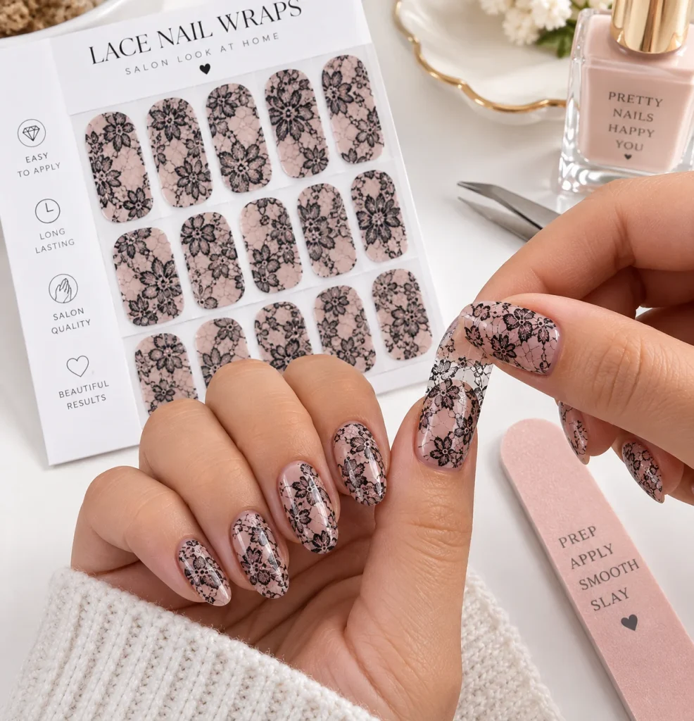  Lace Nail Wraps