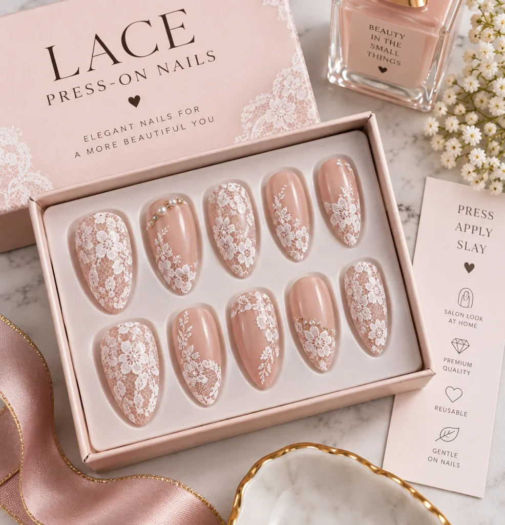 Lace Press-On Nails