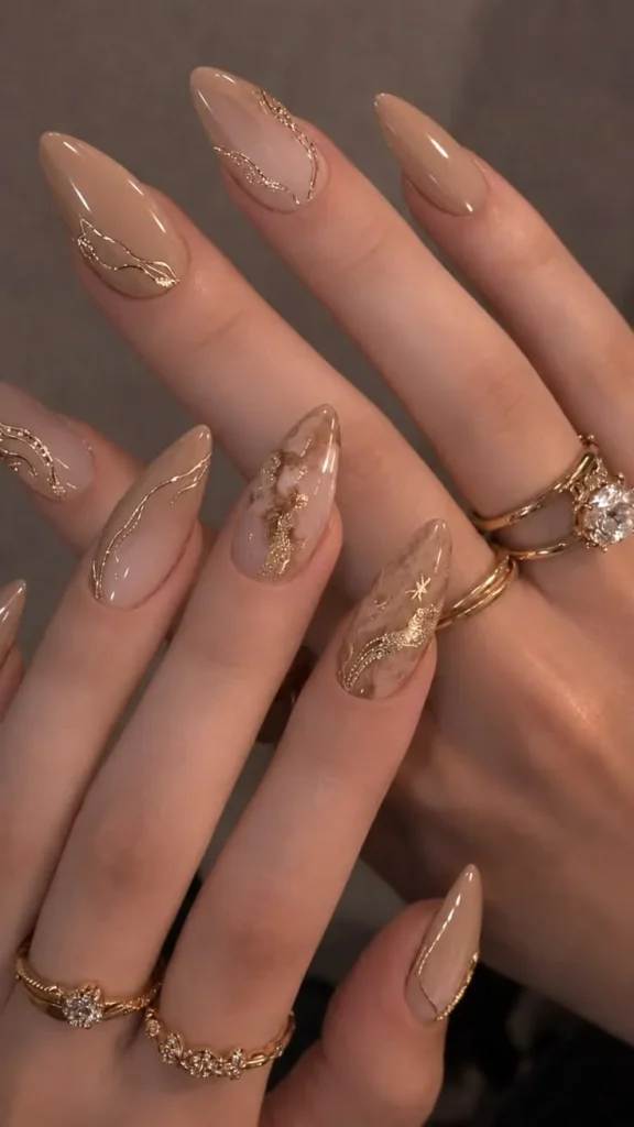 Luxury Neutral Gel Nails