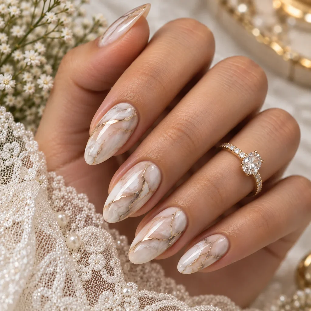 Marble Effect Nails