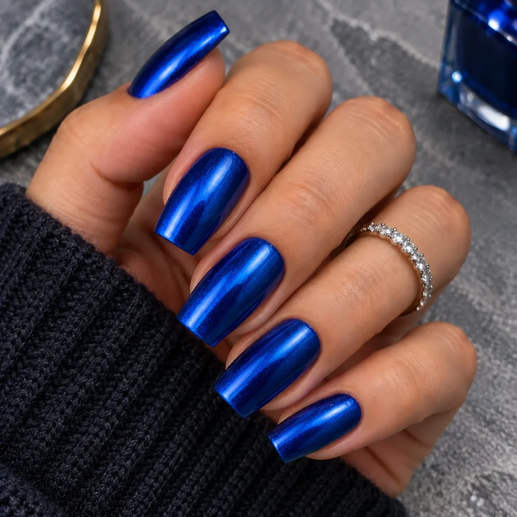 Metallic Cobalt Nails
