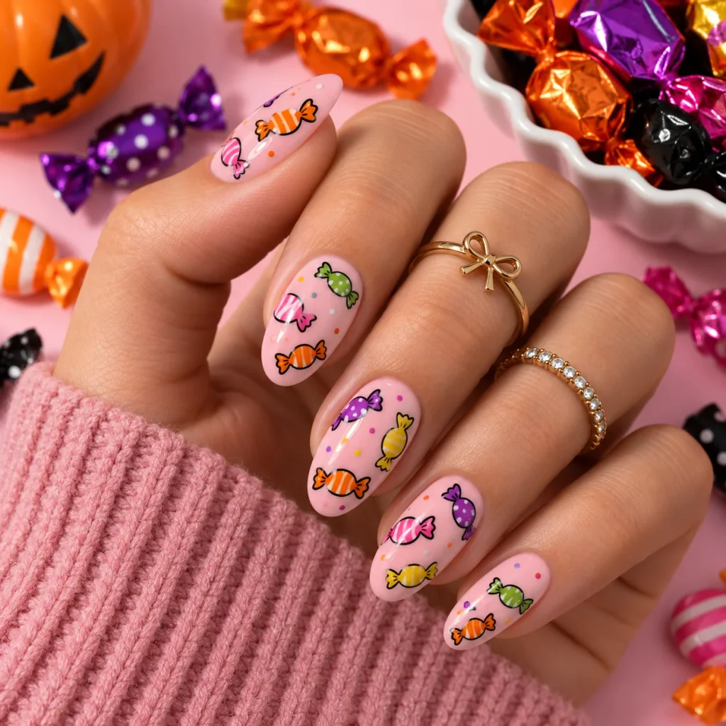 Mini Candy Print Nails