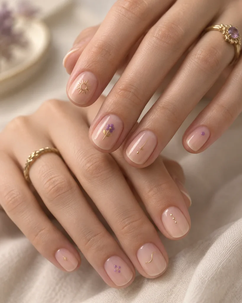 Minimalist Rapunzel Nails