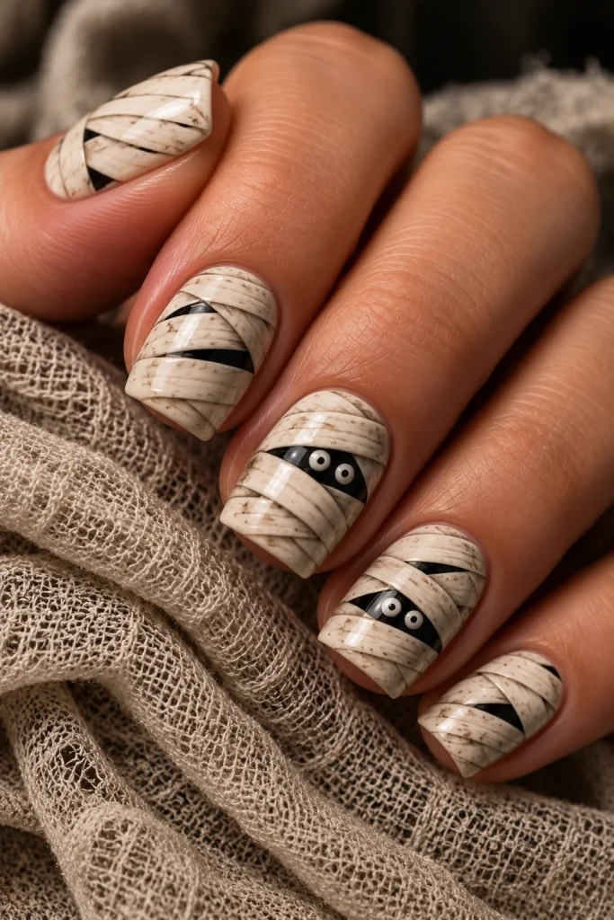 Mummy Wrap Nails