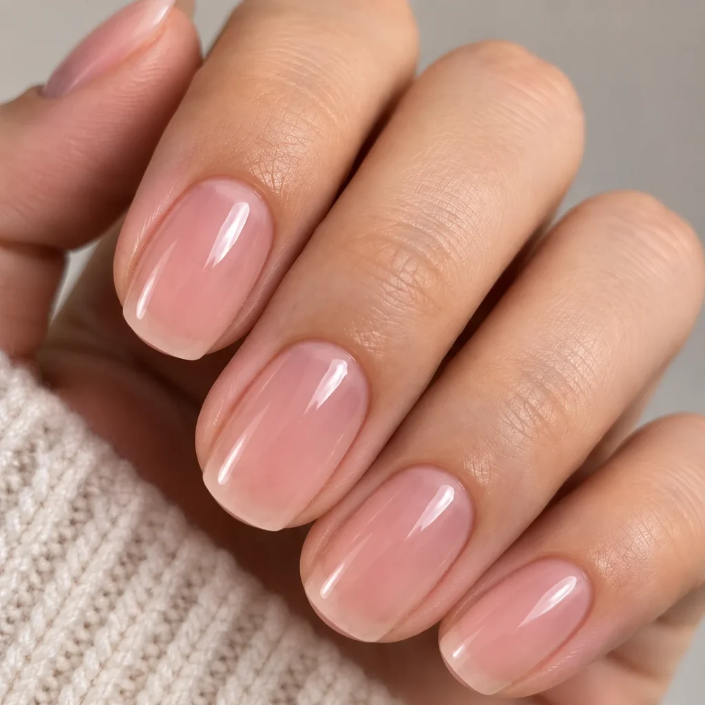 Natural Pink Soap Nails