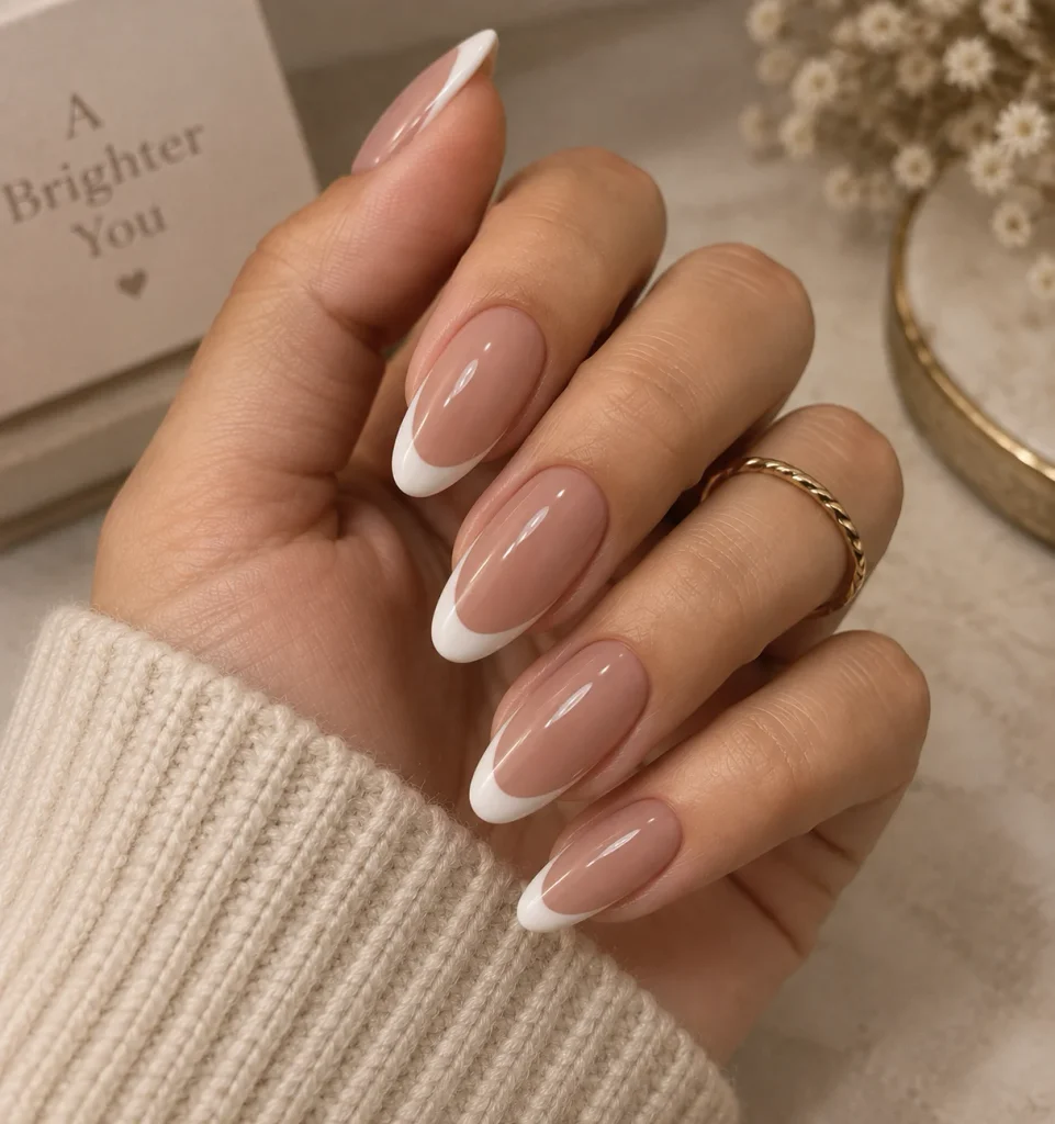 Nude French Tip Nails