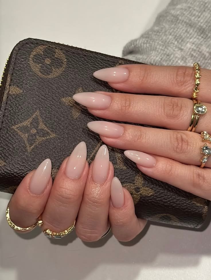 Nude Luxury Baddie Nails