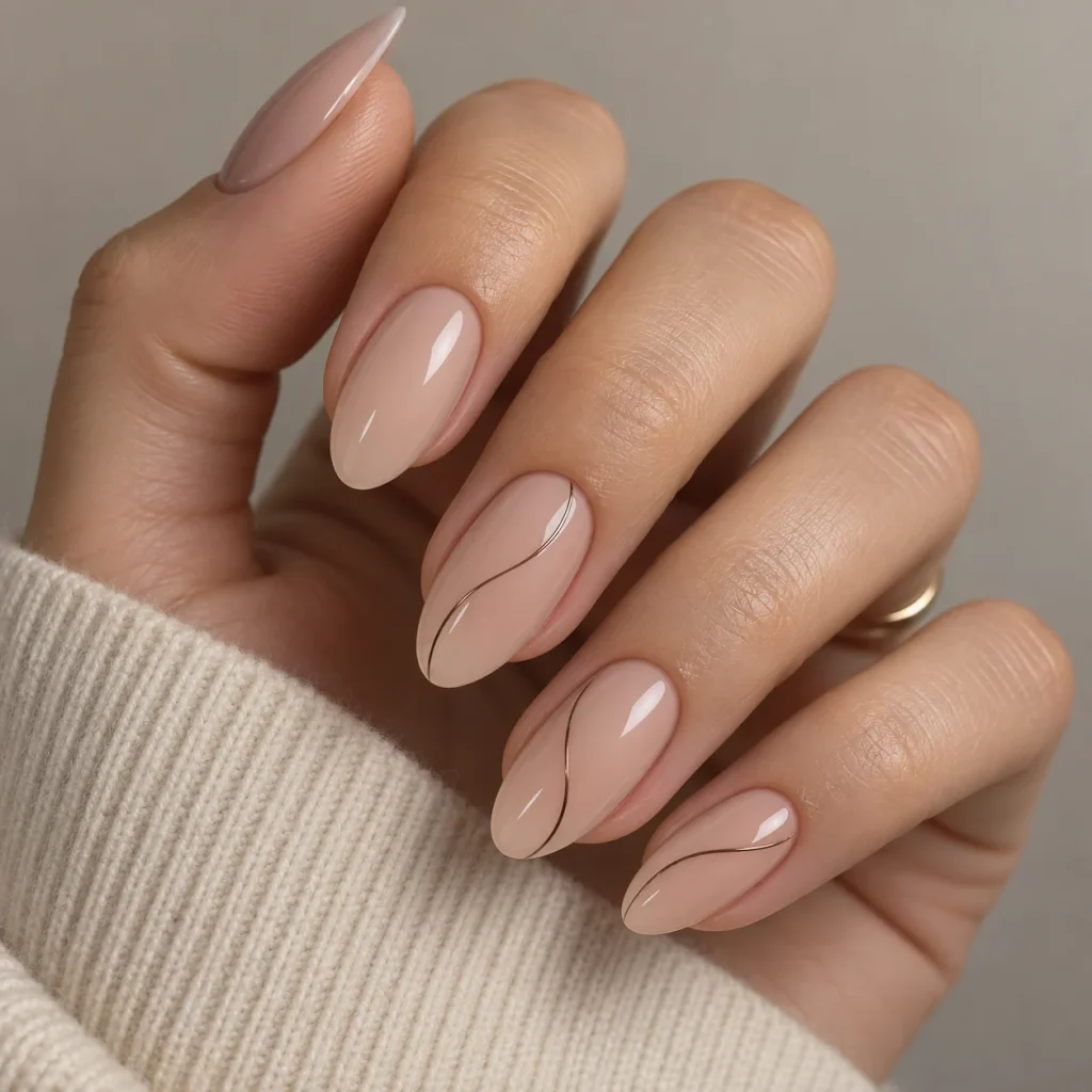 Nude Base with a Single Line Design