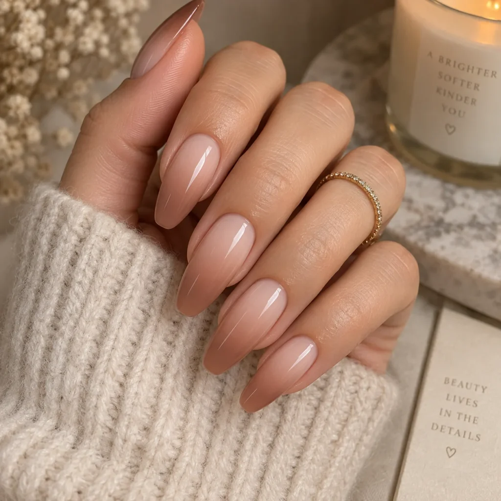 Nude Ombre Nails