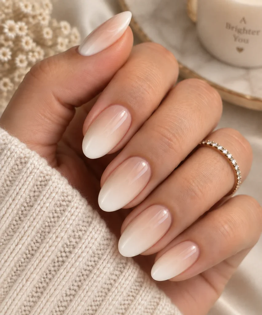 Ombre Vanilla Nails