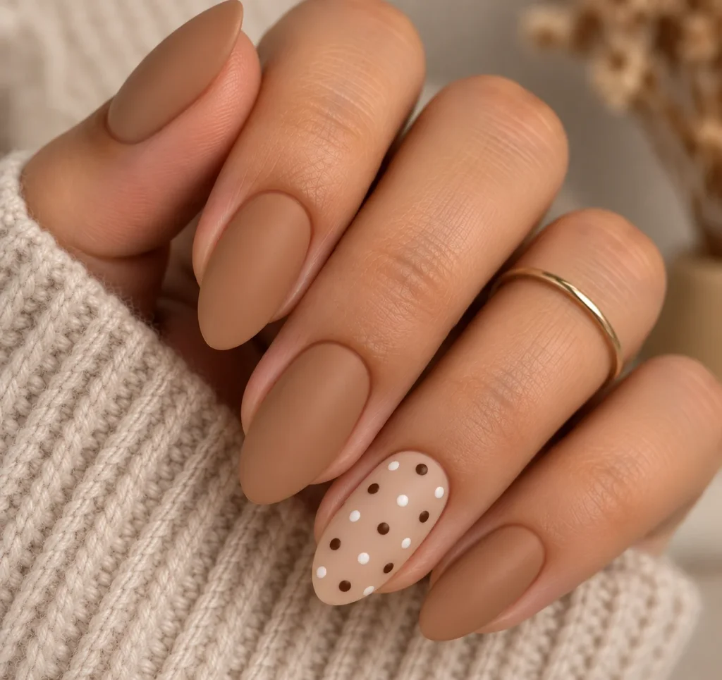 One-Nail Polka Dot Statement
