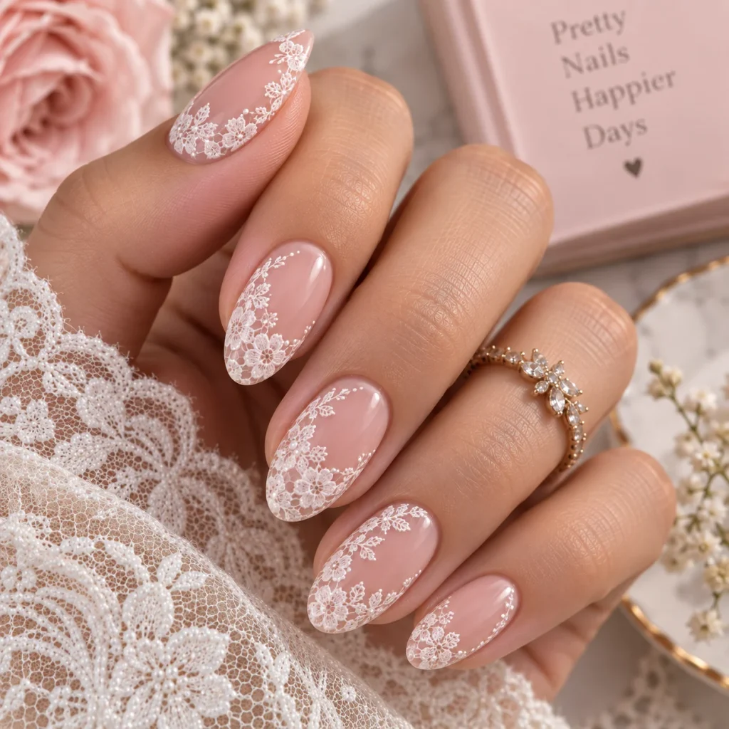 Oval Shape Lace Design