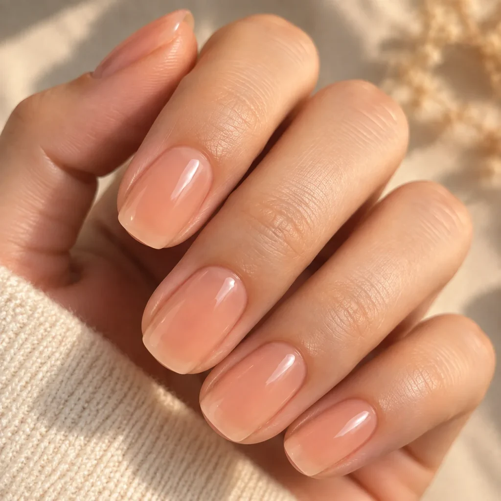 Peach Soap Nails