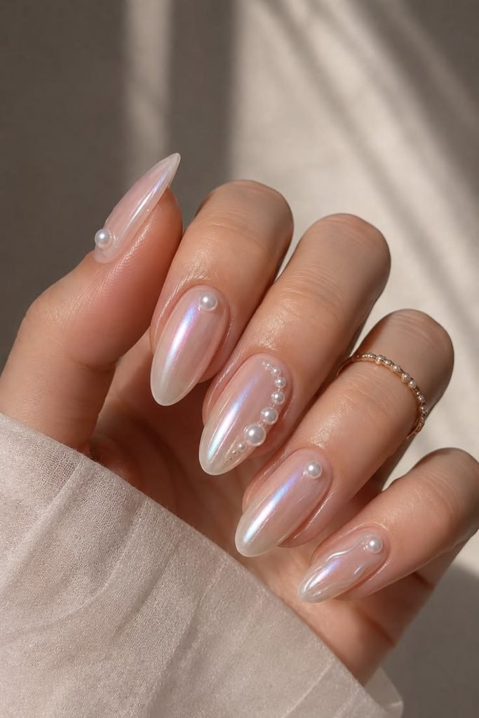 Pearl Finish Gel Manicure