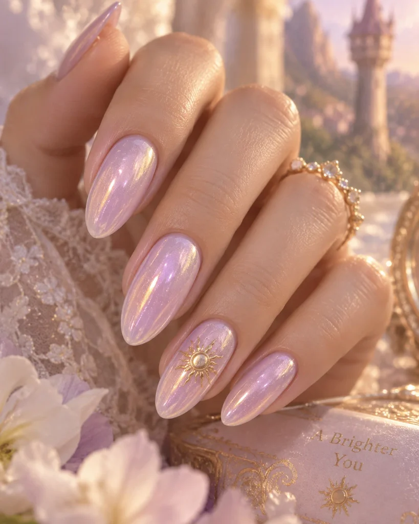 Pearl Rapunzel Nails